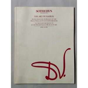 Sothebys Catalog-Dianna Vreeland- The Art of Fashion